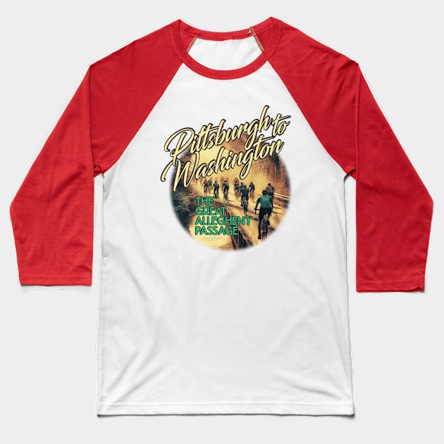 Pittsburgh to Washington Baseball T-Shirt by Billygoat Hollow